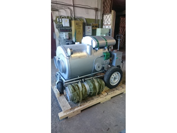 Моторный подогреватель с электродвигателем ЭМП-92МЭ, способ передвижения - пневмоколеса, управление розжигом полуавтоматическое