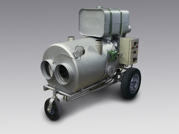 Подогреватель воздуха универсальный увеличенной мощности ПВУ-М "Север", способ передвижения - пневмоколёса, управление розжигом ручное